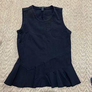 J. Crew Black XS peplum top